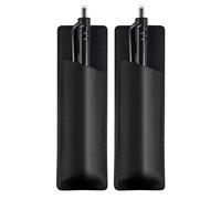 KINBOM 2 Pezzi Portapenne Magnetico Portapenne in Pelle per Frigorifero Supporto Custodia per Penna Pelle PU per Frigorifero o Altre Superfici Metalliche (Nero)