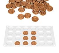 KINBOM Tampone per Timbro Sigillo di Cera, Disco Tondo Piatto Vassoio per Stampi in Silicone per Ceratura Adesiva Resina Epossidica Resina UV Artigianato Fai-Da-Te (Bianco)