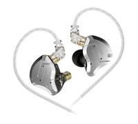 KINBOOFI KZ ZS10 Pro - Auricolari Hi-Fi con 4 driver BA e 1 driver DD, con cavo rimovibile in OFC 6N da 0,75 mm a 2 pin (nero, senza microfono)