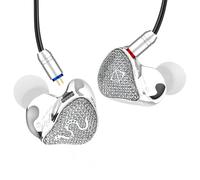 KINBOOFI SPA-SG - Auricolari in-ear con cavo, 10 mm, PEEK+diaframma composito in PU, con magnete interno DD HiFi, jack 3,5 mm IEM per musicisti, cantanti, audiofili