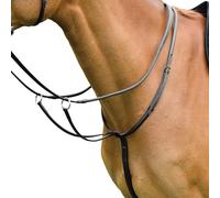 KincadeClassic Semplice Pelle Martingala da Corsa per Cavallo (Cob) (Nero)