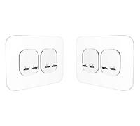 KINCMAX Set da 2 Ganci Adesivi per Caddy, Porta Spugne per Lavandino e Doccia - Senza Chiodi e anti Graffio - Adesivo con Gancio Adesivo Resistente - Ganci Autoadesivi