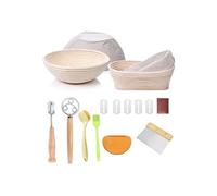 KinConnyen Set di cestini per la lievitazione del pane Banneton, forniture per la cottura del pane a lievitazione naturale, forniture per la cottura del pane a lievitazione naturale essenziale