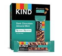 KIND 12 barrette di menta al cioccolato fondente, senza glutine, a basso contenuto di zucchero, 40 ml