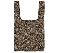 Kind Bag London - Borsa riutilizzabile unisex, misura media, colore: Marrone leopardato