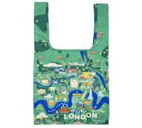 Kind Bag London - Borsa riutilizzabile unisex, misura media, colore: Verde mappa di Londra