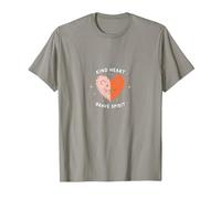 Kind Heart Brave Spirit Lion Inspirational, Scuola Materna Maglietta, Uomo, Ardesia, L