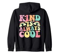Kind is Always Cool Groovy Daisy Insegnante Gentilezza Felpa con Cappuccio