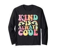Kind is Always Cool Groovy Daisy Insegnante Gentilezza Maglia a Manica