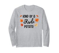 Kind of Rude Potato Sweet Potato Funny Thanksgiving Couples Maglia a Manica
