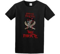 Kind Pantani The Pirate Cycling Graphic Top Printed Tee Shirt Mens T Shirt Black XL