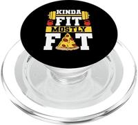 Kinda Fit Mostly Fat Funny Gym Design PopSockets PopGrip per MagSafe