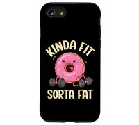 Kinda Fit Sorta Fat Donut, divertente allenamento di sollevamento pesi in palestra Custodia per iPhone SE (2020) / 7/8