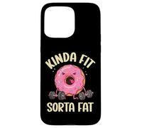 Kinda Fit Sorta Fat Donut, divertente allenamento di sollevamento pesi in palestra Custodia per iPhone 15 Pro Max