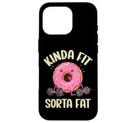 Kinda Fit Sorta Fat Donut, divertente allenamento di sollevamento pesi in palestra Custodia per iPhone 16 Pro