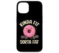 Kinda Fit Sorta Fat Donut, divertente allenamento di sollevamento pesi in palestra Custodia per iPhone 13