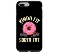 Kinda Fit Sorta Fat Donut, divertente allenamento di sollevamento pesi in palestra Custodia per iPhone 7 Plus/8 Plus