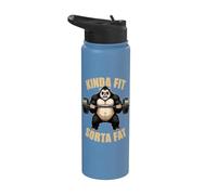 Kinda Fit Sorta Fat Funny Stainless Steel Insulated Water Bottle
