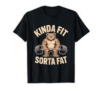 Kinda Fit Sorta Fat Potenza Orso Maglietta