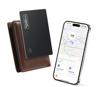 KINDEEP Wallet Tracker Card Air-Tag (solo iOS) - Compatibile con Apple Find My, 1,8 mm ultra sottile Bluetooth Tracker Smart Card Finder, IP68 impermeabile