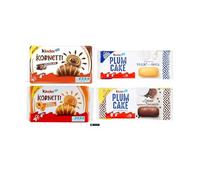 Kinder Assortimento Dolci, Kornetti Cioccolato e Albicocca, Plum Cake allo Yogurt e Cacao, 4 Pezzi,+ key smarter italy shop service