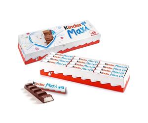 Kinder Barrette 1 kg XXL Pack - Cioccolato al latte, delicato e cremoso, ideale come regalo per uomini e donne, tutti gli amanti del cioccolato, per cesti regalo o compleanni - 48 x 21 g