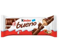 Kinder Bueno Barretta Classica al Cioccolato, Snack da 2 Pezzi, Confezione da 3, 43g per Confezione