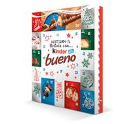 Kinder Bueno - Calendario Avvento 2024, 24 Cioccolatini e Snack Assortiti Kinder Bueno e Kinder Bueno White, Idea Regalo, Confezione da 167 gr