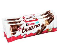 Kinder Bueno, snack al cioccolato, 3 pezzi da 43 gr