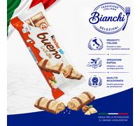 Kinder Bueno White 30 confezioni da 39 g Wafer Cioccolato Bianco Snack Per Bar