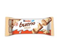 Kinder, Bueno White, snack al cioccolato bianco, due pezzi, confezione da 30