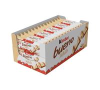 CIOCCOLATA KINDER BUENO WHITE FERRERO CIOCCOLATO BIANCO CONFEZIONE DA 30 PEZZI