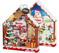 Kinder Calendario dell'Avvento Chalet 2024 con Kinder Sorpresa Christmas, Cioccolato, Figura Cava, Mini Eggs, Shokobons 184g con Portachiavi CAIYA®