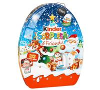 Kinder Calendario dell'Avvento GIGANTE con Kinder Sorpresa, Kinder Cioccolato + Mini e Figura Cava 370g con Portachiavi CAIYA®