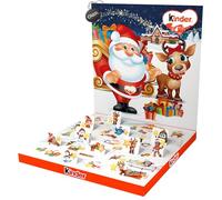 Kinder Calendario dell'Avvento NUOVO 2024 con Mini Eggs, Cuoricini, Figura Cave e Mini Cioccolato 123g con Portachiavi CAIYA®