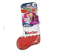 Kinder, Calza Befana Disney Princess, 7 Snack Dolci al Cioccolato Assortiti, Portachiavi Peluche Disney Princess, Idea Regalo Epifania, Confezione da 214 gr