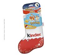 Kinder, Calza Befana Pokémon, 7 Snack Dolci al Cioccolato Assortiti, Sorpresa Portachiavi Pokémon, Idea Regalo Epifania, Confezione da 176 gr