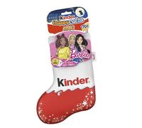 Kinder Calza della Befana Barbie, 7 Snack Dolci al Cioccolato Assortiti, il Dobble e il Sacco Befana di Barbie, Idea Regalo, Confezione da 176 gr