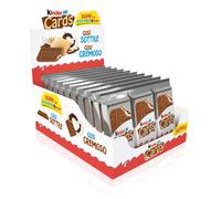 Kinder Cards - 60 Biscotti a Cialda Croccante con un Ripieno Cr Bianco E Marrone