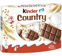 Kinder Cereali, tavolette di cioccolato ai cereali, 9 pezzi da 23,5 gr