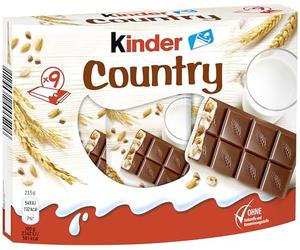 Kinder Cereali, tavolette di cioccolato ai cereali, 9 pezzi da 23,5 gr