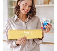 Kinder cioccolatini personalizzati - Barretta XXL Kinder con nome o foto, regalo dolce e originale da personalizzare per Natale