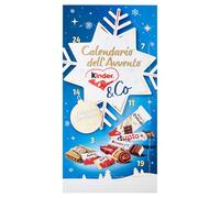 Kinder & Co, Calendario Avvento 2024, 24 Cioccolatini e Snack Assortiti Kinder & Ferrero, Edizione con Due Ricette Speciali, Idea Regalo Natale, Confezione da 295 gr