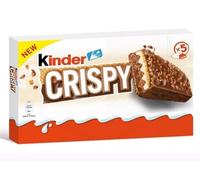 Kinder Crispy Barrette di Cereali al Cioccolato, Confezione da 2 Pack, 5 Barrette per Confezione