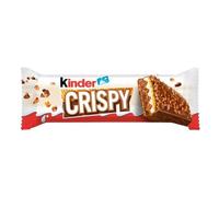 Kinder Crispy Wafer Ricoperto di Cioccolato al Latte con Ripieno a Cioccolato e Cacao, Barretta 34g