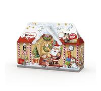 Kinder Dolce Casa - Calendario Avvento 2024, 24 Cioccolatini e Snack Assortiti Kinder, con Speciale Videomessaggio da Babbo Natale, Idea Regalo, Confezione da 234 gr