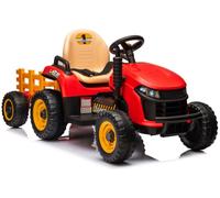 Kinder Elektroauto Trattore con Rimorchio RC Telecomando Ruote EVA