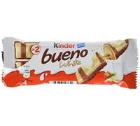 Kinder Ferrero Bueno Wafer Farcito al Latte e Nocciole Ricoperto di Cioccolato Bianco , 5 x (3 x 39 gr)