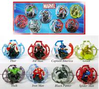 KINDER FERRERO SURPRISE MARVEL AVENGERS ENDGAME SERIE COMPLETA CAKE TOPPERS RAR