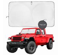 Kinder Fluff Jeep Parabrezza Parasol | Visiera per Proteggere dai Raggi UV per gli Interni della Jeep | Accessori | Compatibile con Wrangler, Gladiator, Rubicon | Parasol XXXS (142x46cm)